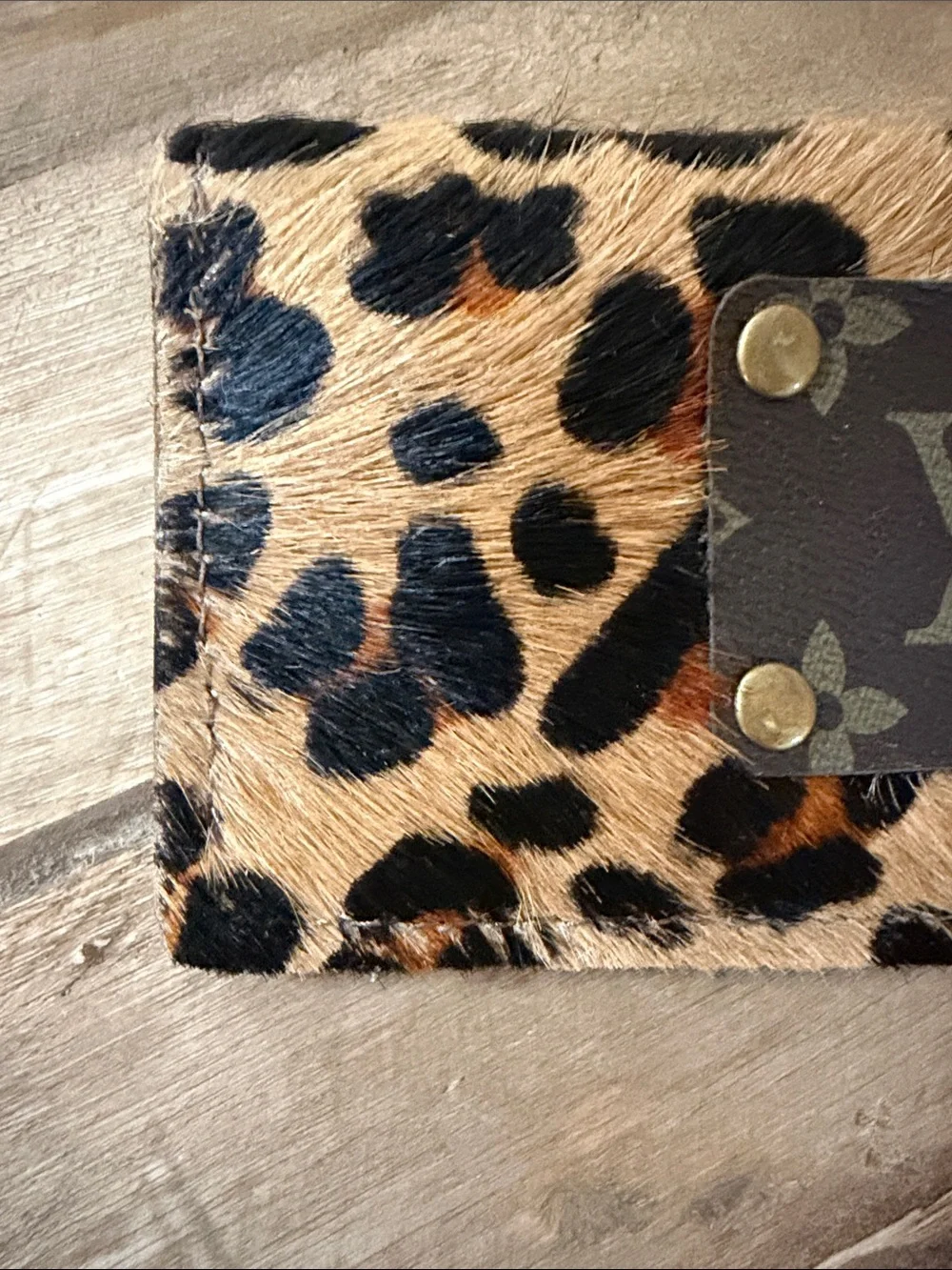 Keep it Gypsy Leopard Print Card Holder - Brown